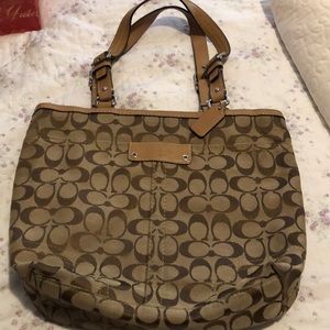Brown coach purse